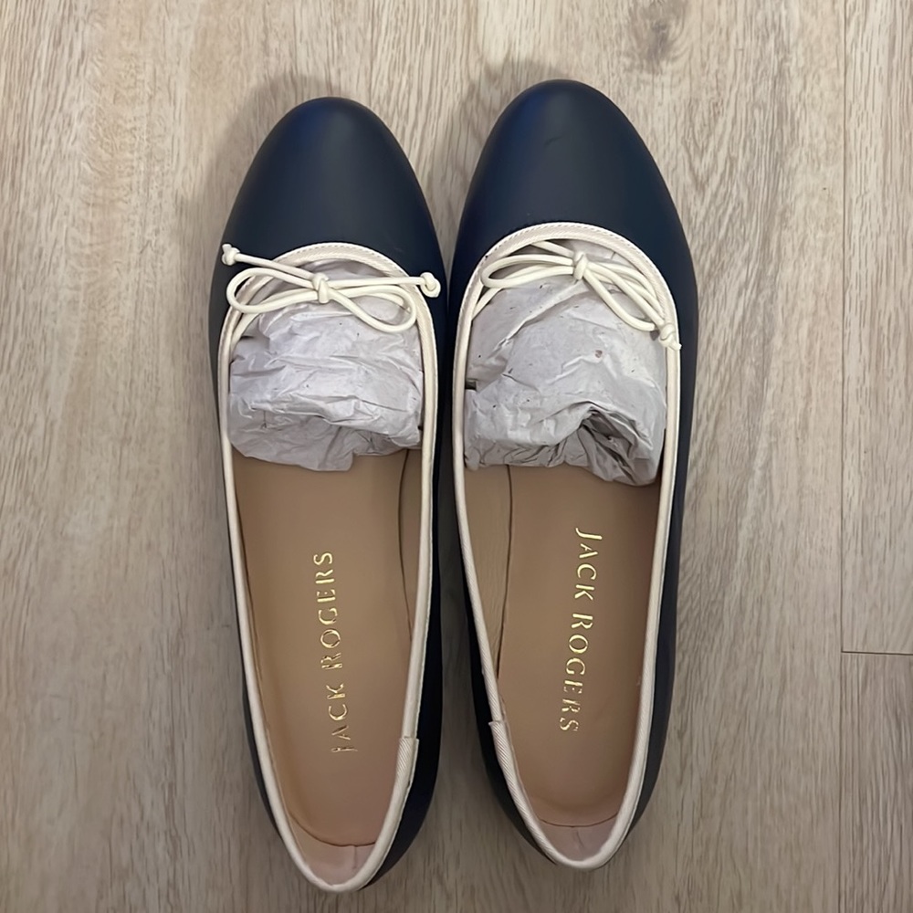 🆕 Jack Rogers Serena Bow Ballet Flat - Size 9 but fits 8.5